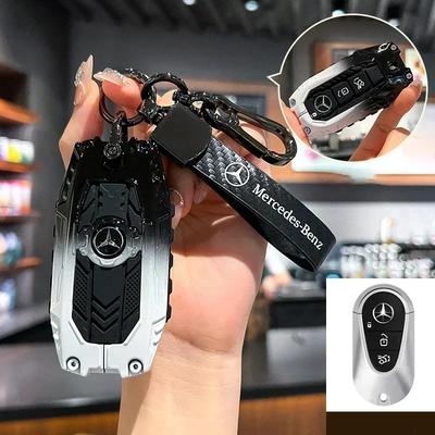 Car Key Case Cover Shell Holder Protector Bag For Mercedes Benz 2022 C S Class W206 W223 S350 C260 C300 S400 S450 S500 Accessory