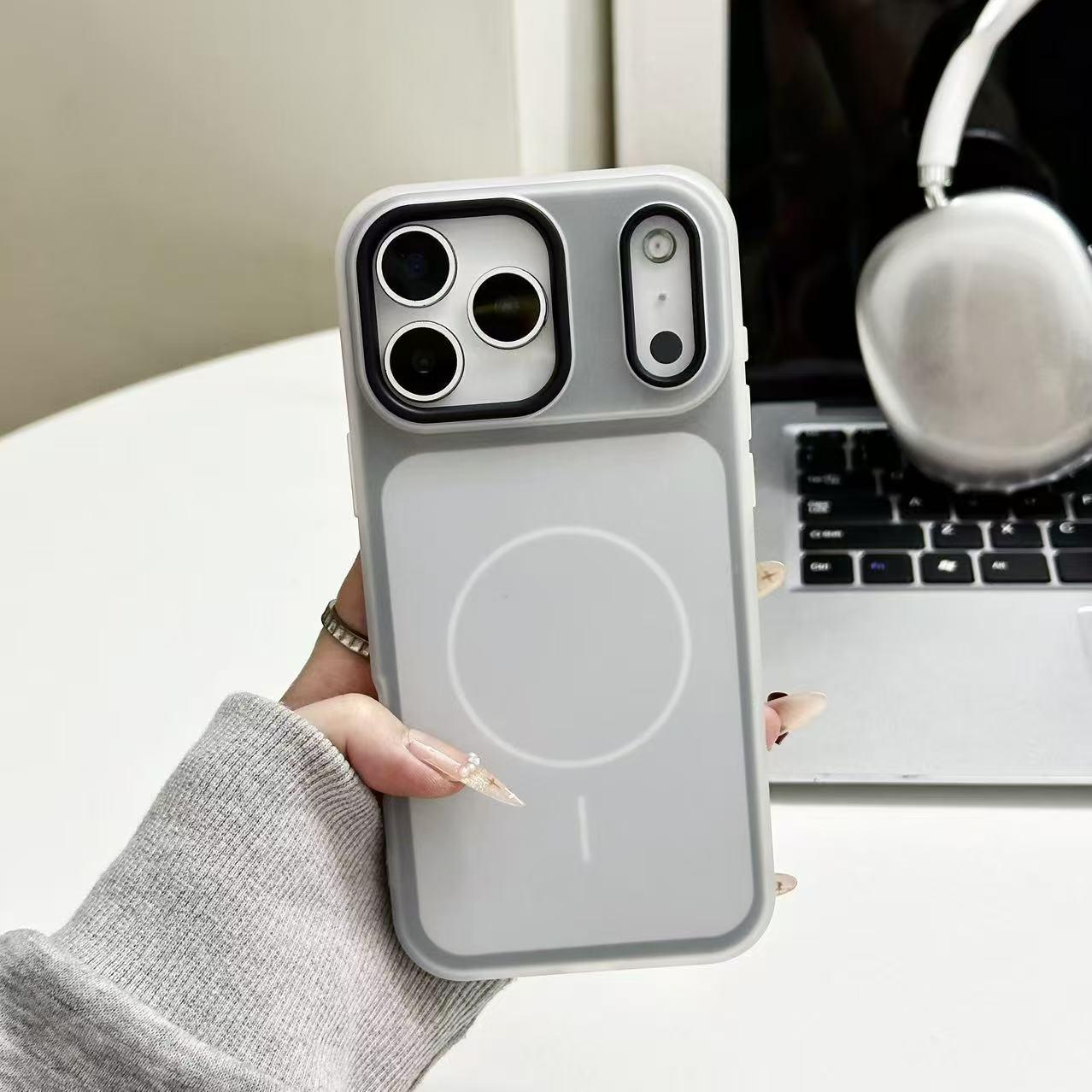

Dual-Color Magnetic Shockproof Jelly Case for iPhone 17 PRO MAX with Apple 16/15 Protection 16 Pro