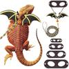 EscapeProof Adjustable Lizards Leash for Safe Outdoor Walking Comfortable Harness with Wing/Backpack Design for Reptiles