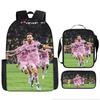 Football Schoolbag Three-Piece Backpack Pencil Bag Satchel Package Primary And Secondary School Students Schoolbag