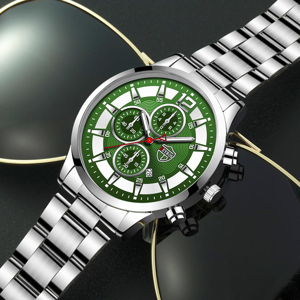 2pc Men's Quartz Watch Set, Men's Casual Watch, Business Watch, Men's Gift