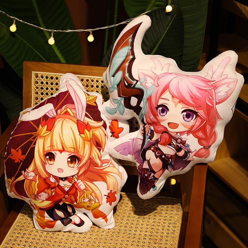King Quality Premium Glory Video Game Hero Plush Cushion Pillow Soft Crystal Velvet Cartoon Print