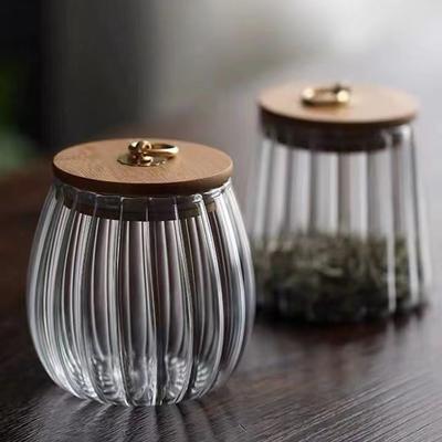 Glass Storage Tank Sealed Jar Container For Food Snacks Grains Tea Nuts Moisture Proof Storage Canister Vintage Kitchen Organizer