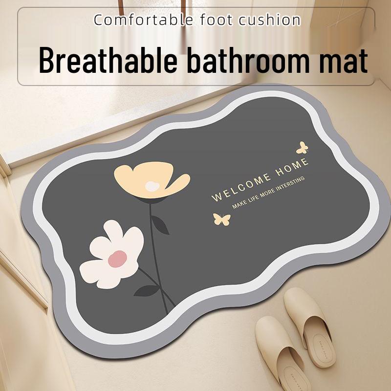 Quick-Dry Anti-Slip Cartoon Bath Mat with Soft Diatom Mud Default