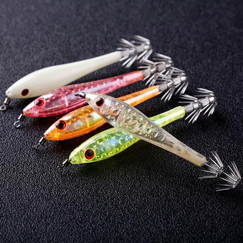 Squid  Fishing 5pc Lure 10cm 6g Fishing Baits 28 Hook Strong Hard Fishing Lures Hooks Fishing Tools for Squid