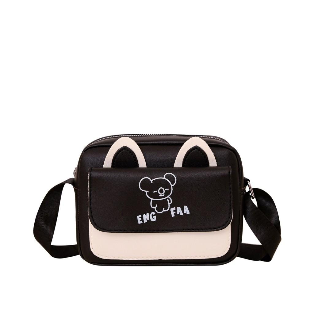 

Adorable Cartoon Mini Shoulder Bag For Kids With Cute Bear Design In Various Colors чорний