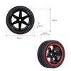 4PCS 1Celsius10 Rubber Tires for RC Racing Car, Rubber and Foam, Compatible with   HPI, Diameter 65mm for RC Cars