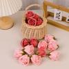 6.9cm Soap Rose Flower Head Bake Brown New Style DIY Gift F Mother's Day Birthday Valentine Wedding Baby Shower Favor