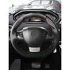 Hand-sewing Perforated Microfiber Leather Car Interior Steering Wheel Cover For Peugeot 308 2014 2015 2016 2017 2018