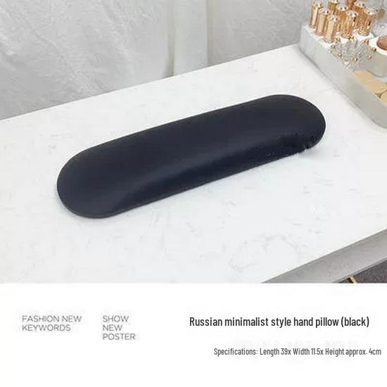 Faltbares U-förmiges Leder-Handauflagekissen für Russische Maniküre - Schreibtischzubehör für Nagelstudios