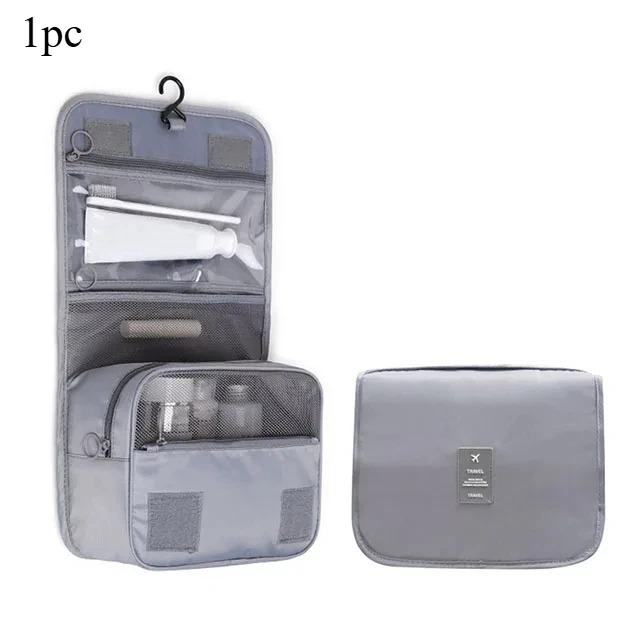 1pc Travel Makeup Bag Waterproof Toiletry Organizer High Quality Women Neceser Bathroom Hook Wash Pouch Hook Makeup Storage Bag