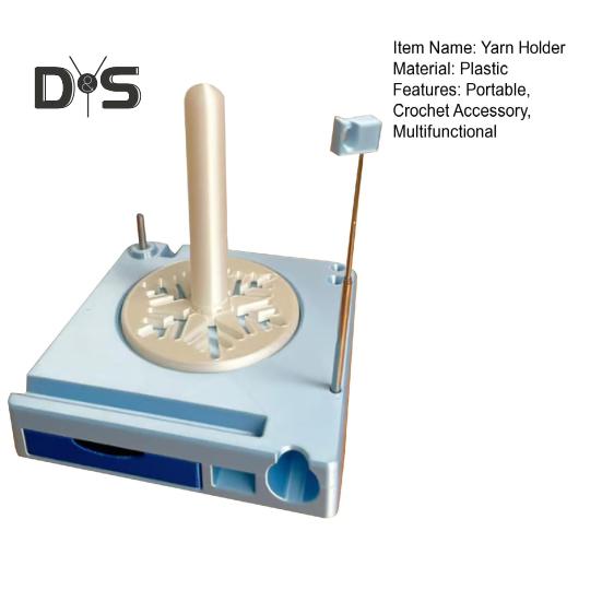 Portable Yarn Spool Box Detachable Yarn Spinner Crocheting Yarn Organizer Multifunctional Standing Yarn Holder Gift for Knitting Lovers