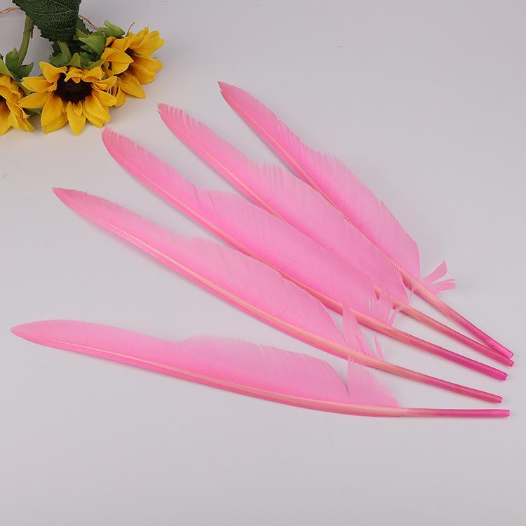 10Pcs Bulk Goose Feathers, 30-35Cm Diy Hunchback Feathers For Pens