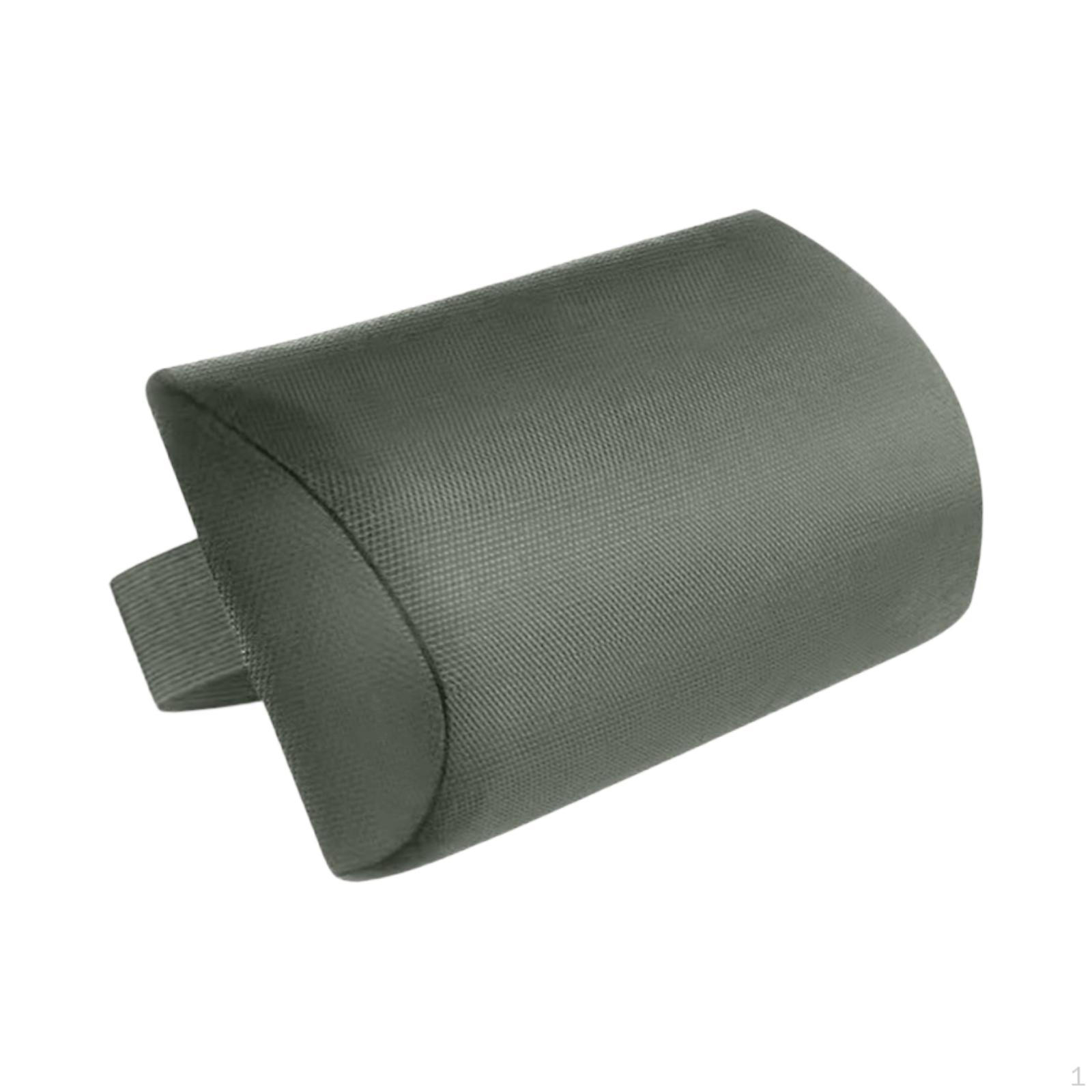 

Подушка для головы откидного кресла Подголовник Компактный шезлонг для отдыха с эластичной лентой для двора, бассейна Gray Green