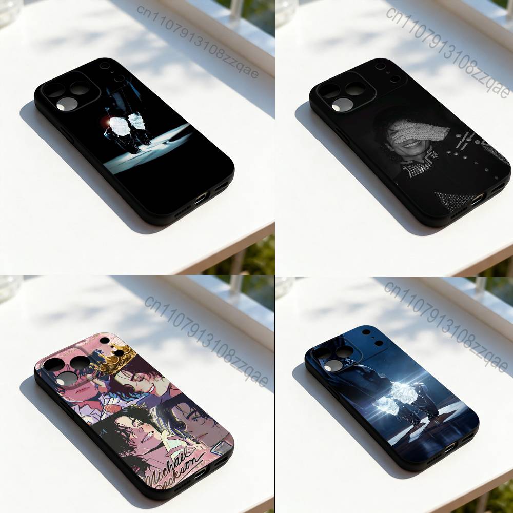 Michael Singer J-Jackson Cool Phone Case Silicone Black Soft For iPhone 17,16,15,14,13,12,11,Pro,Max,Plus,E,SE4,Air,Mini