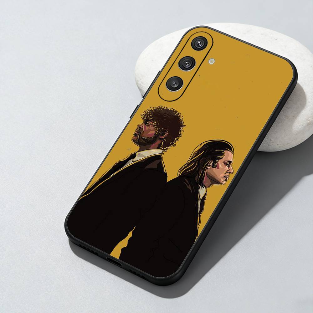 Classic Movie P-Pulp F-Fiction Phone Case For Samsung Galaxy A73,A72,A71,A70,A52,A51 Others Soft Black Cover