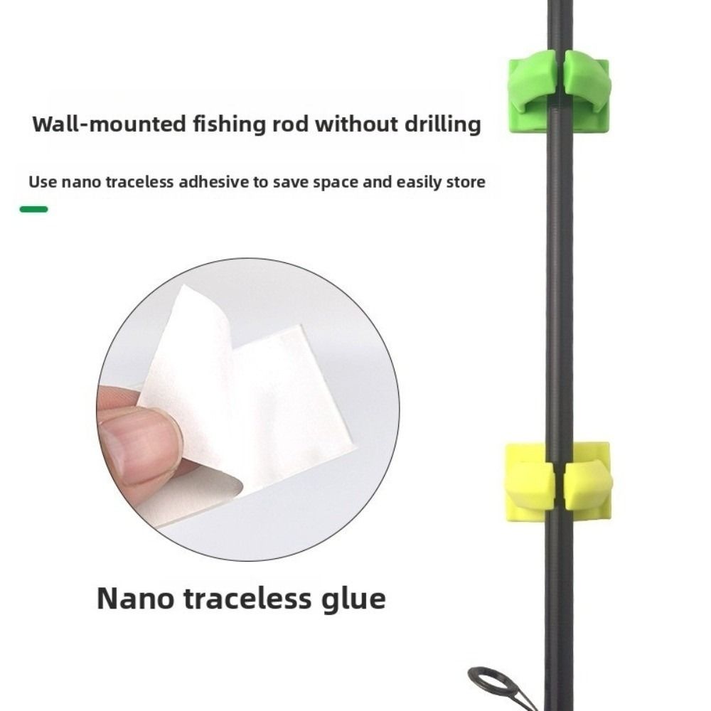 Silicone Pole Rack V-shaped Rod Gear Storage Fishing Gear Fishing Rod Holder  Boat Fishing