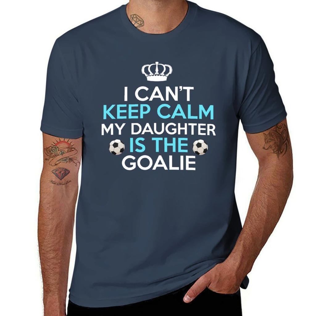 I Cant Keep Calm My Daughter Is The Goalie Tshirt Holiday Lightweight Tshirt