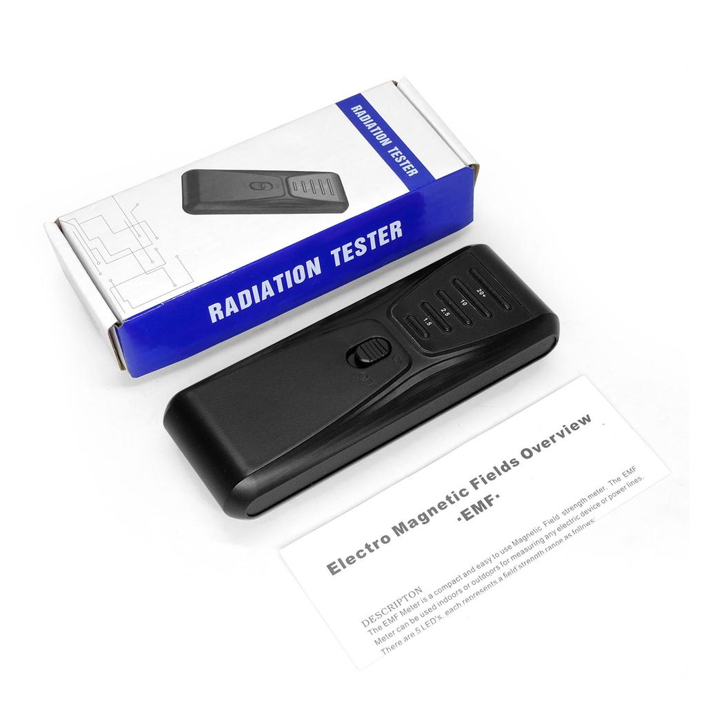 Electromagnetic Field Detectors 5 LED Radiation Detectors HighPrecision EMF Magnetic Field Monitors EMF Radiation Tester