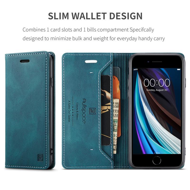 For iPhone 8 Case Wallet Magnetic Card Flip Cover For iPhone 7 Plus SE 2020 Case Luxury Leather Phone Cover Stand