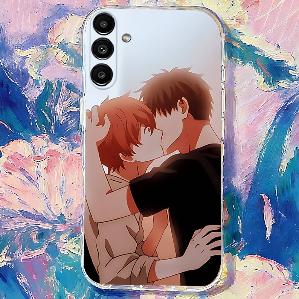 G-Given Yaoi Anime Clear Phone case suitable for  Samsung S30,S25,S24,S23,S21,S22,S20,S10,5G,FE,lite,PIus,Ultra Transparent