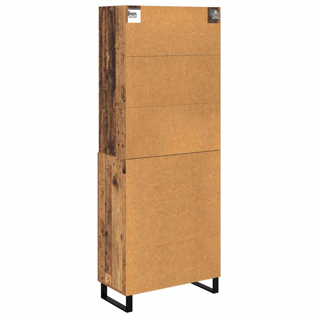 Highboard with Drawers 2 Pcs Reclaimed Wood Effect Particleboard