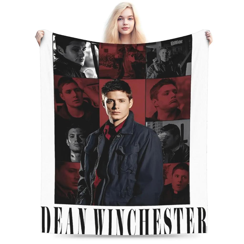 Supernatural Dean Winchester Blanket HighQuality Warm Bedding Throw for Kids Boys Girls Winter Bedspread Home Decor