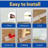 1PC 1m/3meters Baseboard Trim Molding Wall Base Cove Flexible Self-Adhesive Base Trim Peel and Stick Avoid Dust Rubber Base