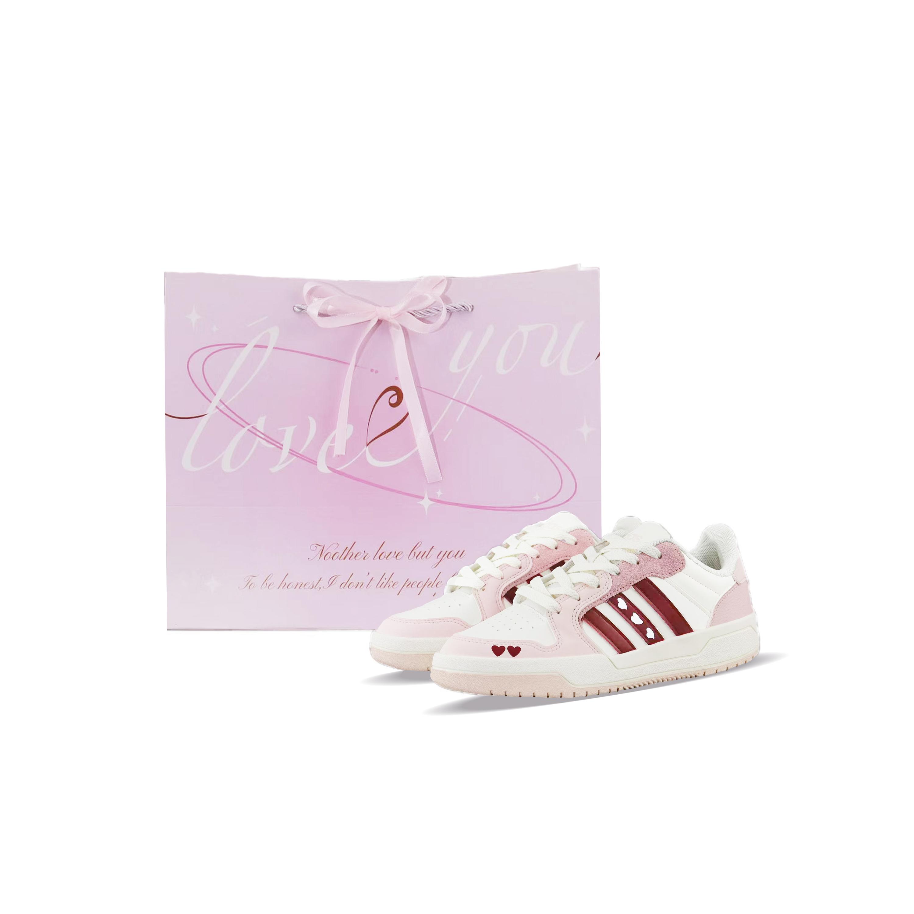 Adidas Neo Entrap Abrasion Resistant Low top Skateboard Shoes Unisex Pink IE3904(Team840--) 38⅔