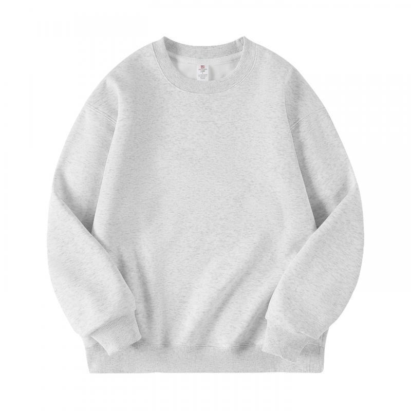 Men's Versatile Round Neck Plus Velvet Hoodie - Autumn/Winter Collection