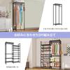Fainyearn Clothes with Large Clothing Steel Shelf Height Clothes Width X Depth X Height 182cm Rack, Sturdy, Expandable, Wardrobe, Shelves, Capacity,
