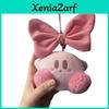 Star Kirby Plush Keychain With Bow Cute