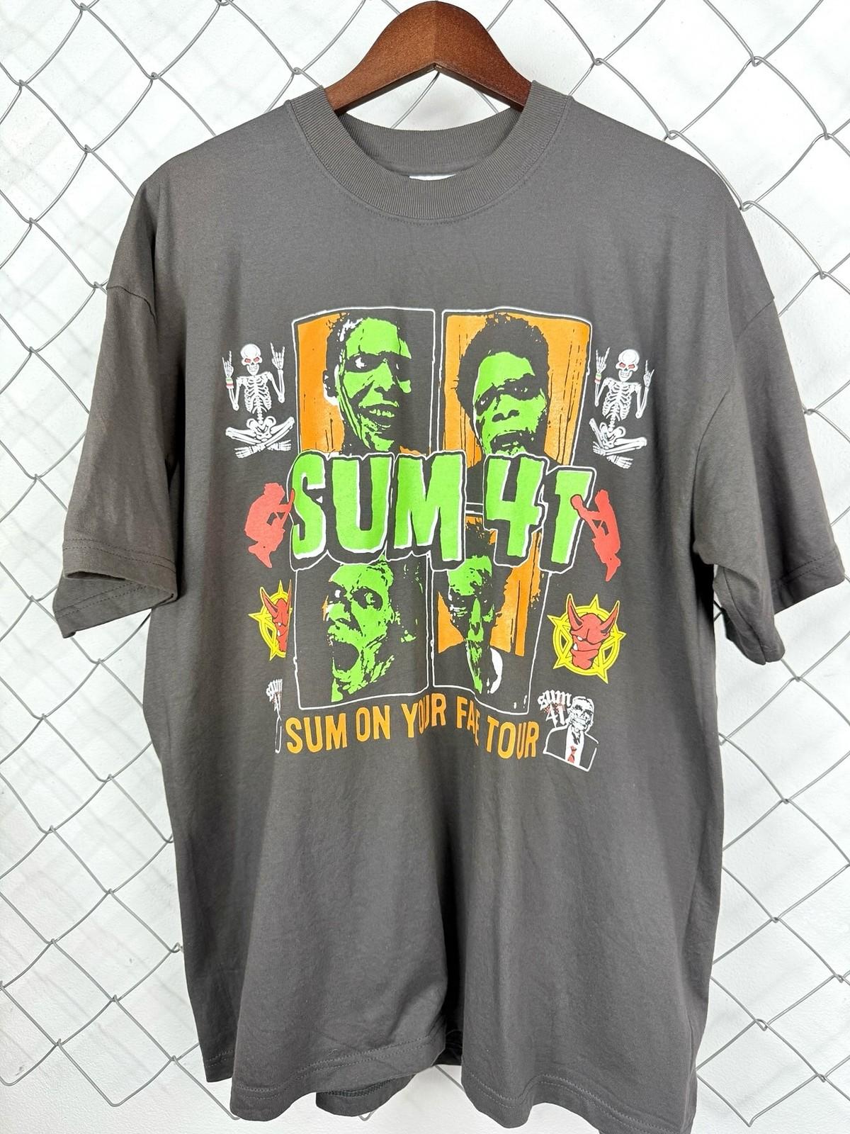 Vintage SUM 41 Sum on Your Face Tour 2003 Black Unisex T shirt S-5XL XXXXL