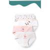5 Pcs Women's Mid-Waist Cotton Antibacterial Crotch Panties Sexy Triangle Briefs for Teens Girls
