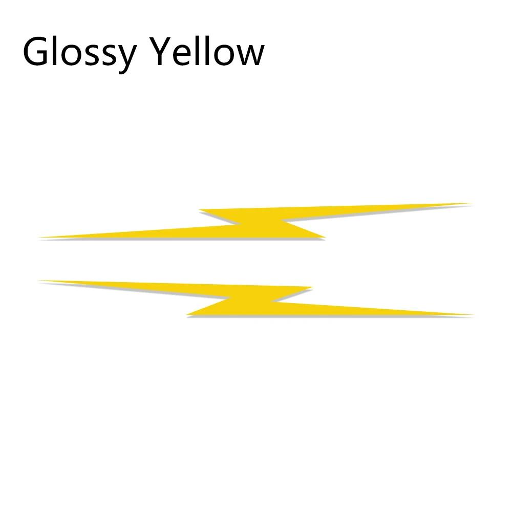 Universal 2PCS Car Door Side Stickers Lightning Style Vinyl Film Decals Decoration Tuning Auto Accessories Fit For All Models