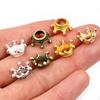 20 Stück 14,5x6mm Legierung Lose Abstandshalter Kronenperlen Gold Silber Bronze Farbe Anhänger Perlen für DIY Schmuckherstellung Armband Zubehör