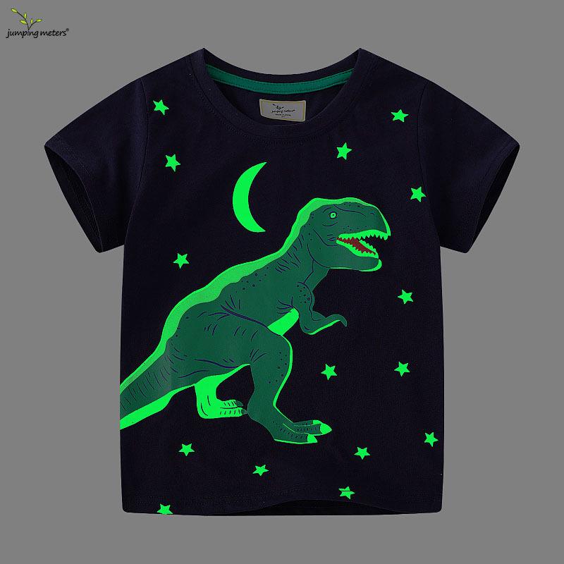 Jumping Meters Boys  British Style Luminous Short-Sleeve T-Shirt - Spring/Summer Collection 130-140cm