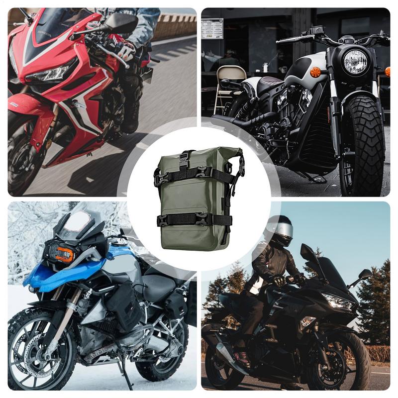 8L Motorcycle Bumper Bag Luggage Pack Tools Pouch Frame Bag Waterproof Crash Bars Bag Bumper Repair Tool Bag Motor Side Bags