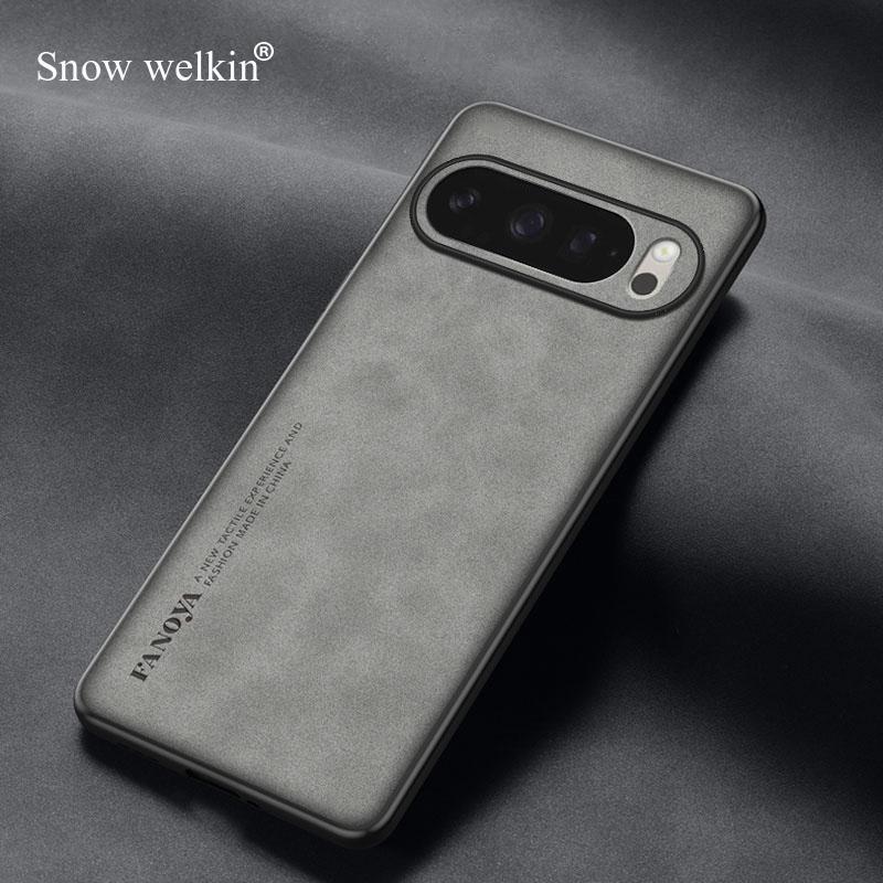 Luxury Sheepskin Leather Shockproof Silicone Case For Google Pixel 10 9 8 7 6 Pro XL Pixel10 Pixel9 Pro 9A 8A 9A 6A Phone Cover