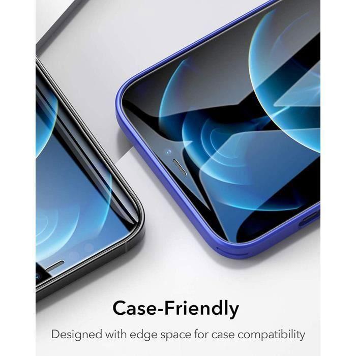 Protection d'écran en verre trempé - E.F.CONNECTION - pour iPhone 13 Mini - Transparent - Résistance 9H - Pack de 3