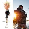 Rotating Fishing Bait with Treble Hook Tear-Resistant Anti-Bite Compact Design Portable Topwater Fishing Sequin Lure Hard Bait