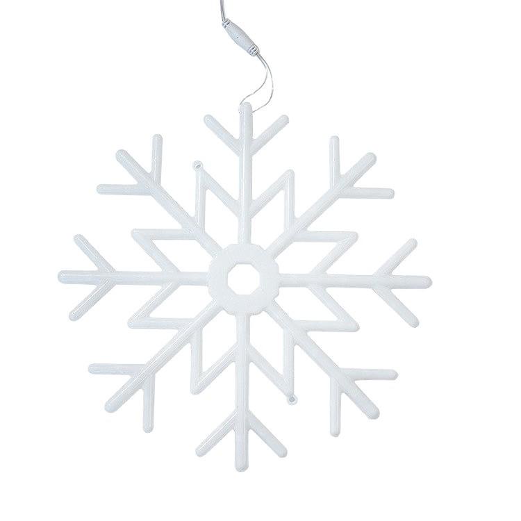 Colorful Outdoor LED Snowflake Lights - Decorative Hanging for Christmas & New Year Atmosphere