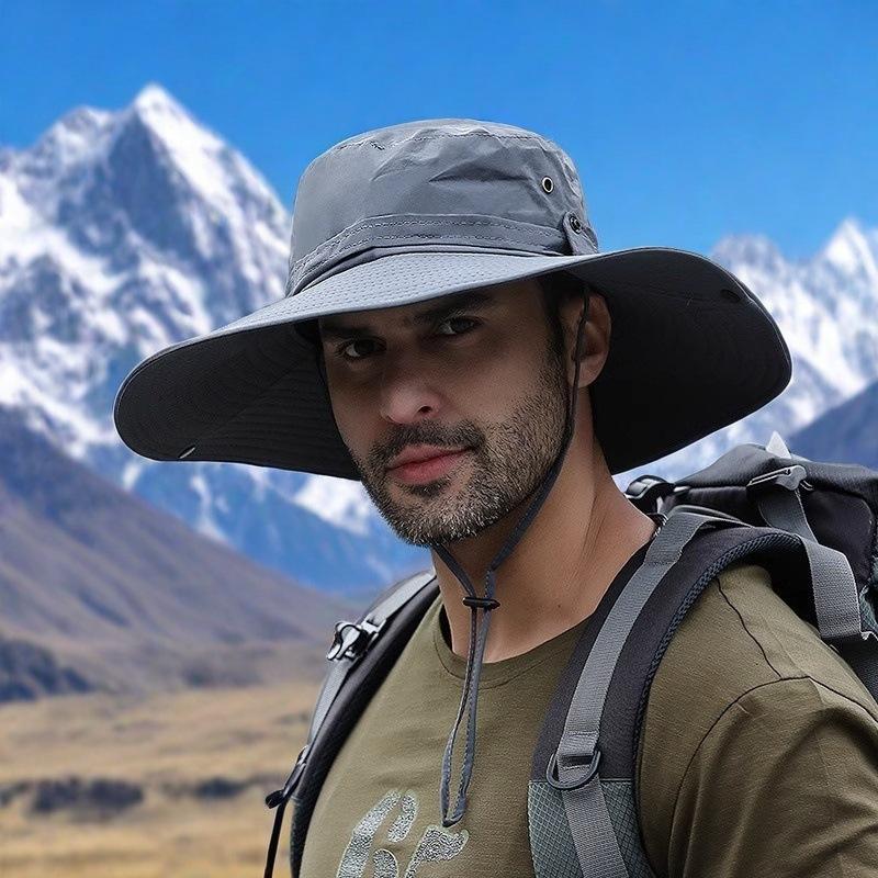 Fishing Hat Summer UV Protection Breathable Mesh Outdoor Sun Hat for Men Women Camping Hiking Beach Travel Panama Sun Hat