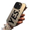 Simple letter YES is suitable for Apple 11promax mobile phone case mate11 personality 11pro trend 11