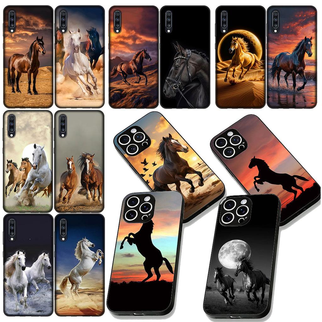 Running Wild Horse Wallpaper Phone Case for Motorola Moto G86 G14 G35 G34 G45 G55 G67 G75 G85 G24 G15 G54 G57 Power Soft Cover