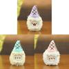 Plush Ice Cream Keychain Soft Toy With Pp Cotton Filling For Bag Decor And Gifts