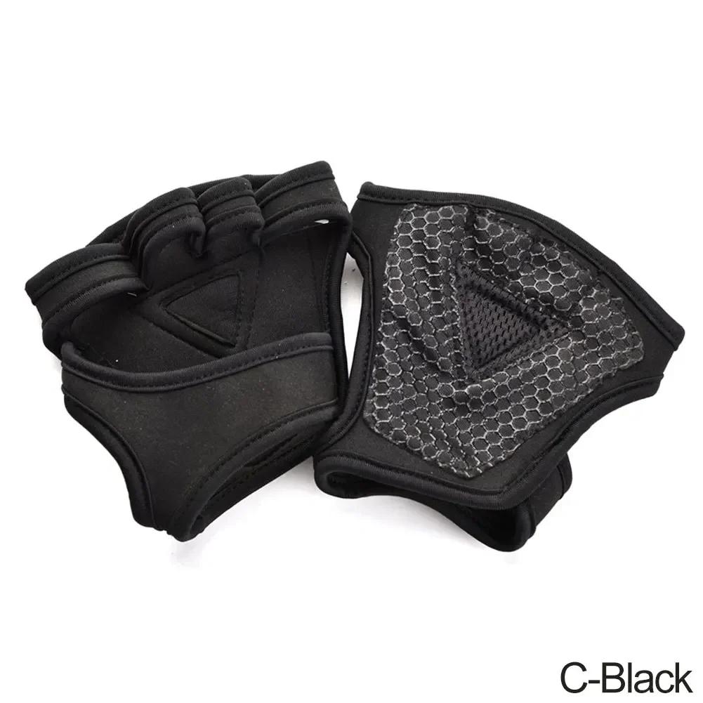 

Weight Lifting Training Gloves for Women Men Fitness Sports Body Building Gymnastics Grips Gym Hand Palm Wrist Protector Gloves M