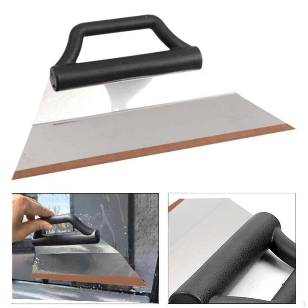 Car Tint Squeegee Comfortable Grip Flexible Stainless Steel Curved Easy To Use Convenient Film Scrap