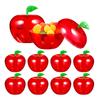 5Pcs Apple Container Christmas Party Supplies Apple Gift Storage Candy Box Snow White Party Apple Gift Wedding Decoration