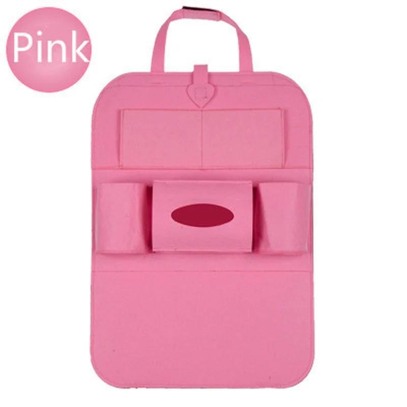 Car Multifunctional Seat Back Storage Box Car Hanging Bag Tissue Box Car Felt  Storage Bag